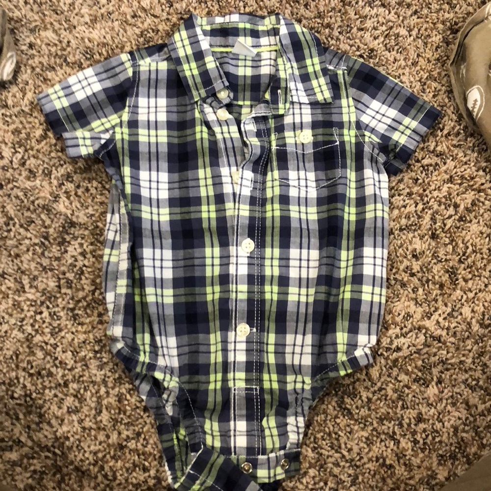 Gap button down onesie